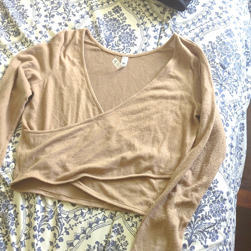 Alo long sleeve crop top